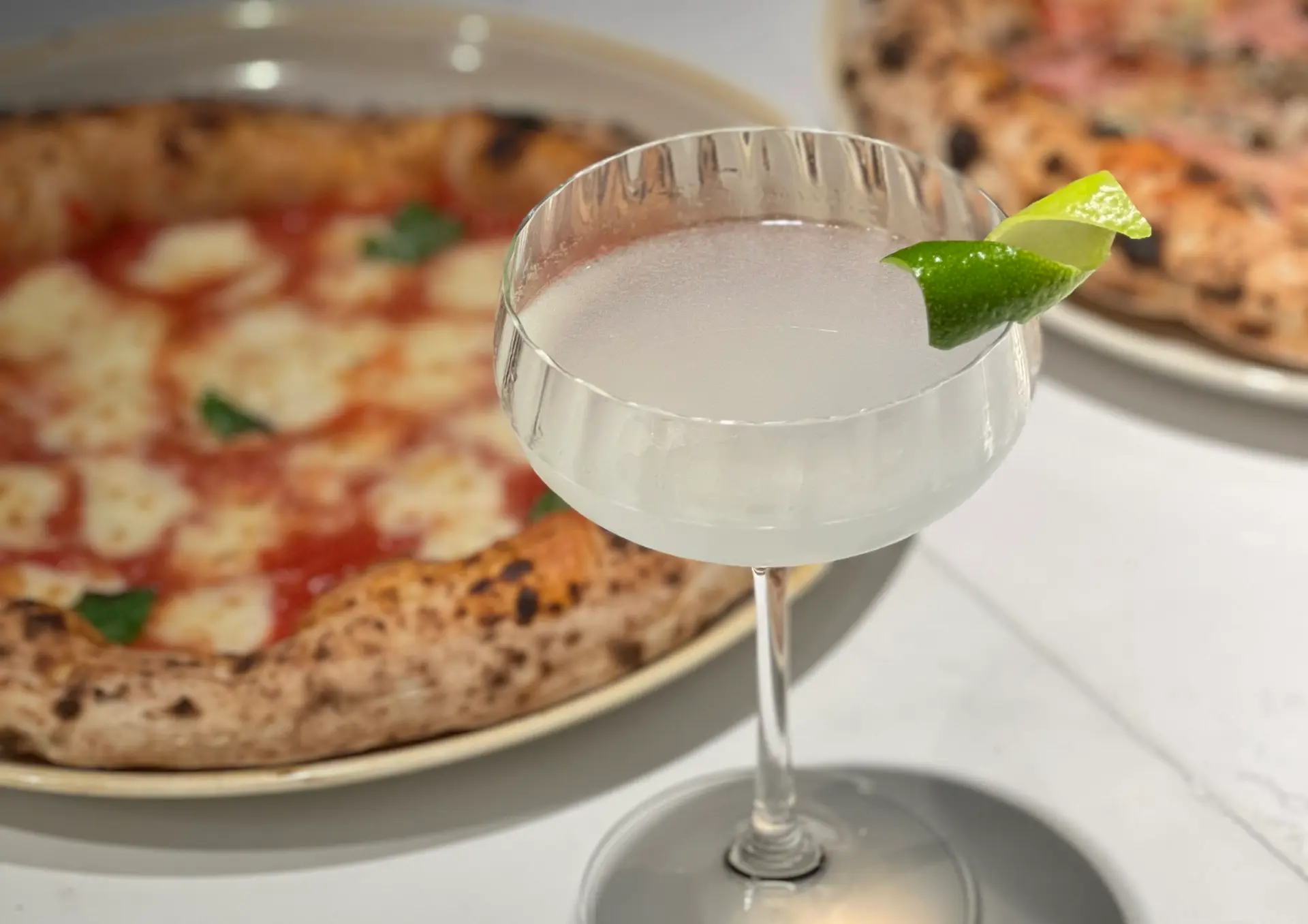 Elegant cocktail with food pairing